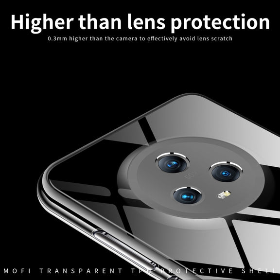 For Honor Magic5 MOFI Ming Series Ultra-thin TPU Phone Case(Transparent)