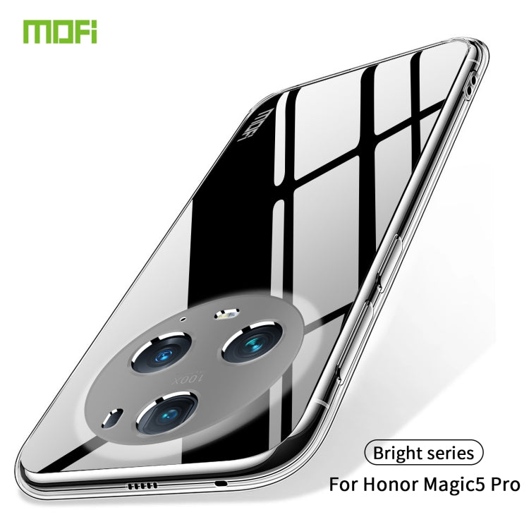 For Honor Magic5 Pro MOFI Ming Series Ultra-thin TPU Phone Case(Transparent)