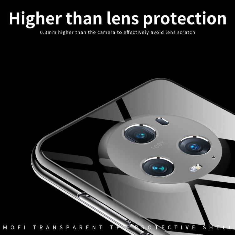 For Honor Magic5 Pro MOFI Ming Series Ultra-thin TPU Phone Case(Transparent)