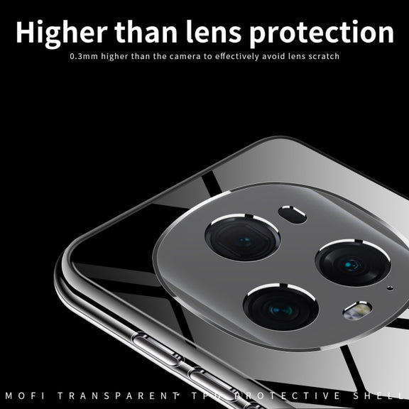 For Honor Magic5 Ultimate MOFI Ming Series Ultra-thin TPU Phone Case(Transparent)