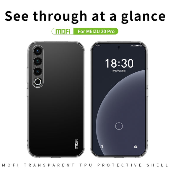 For Meizu 20 Pro MOFI Ming Series Ultra-thin TPU Phone Case(Transparent)