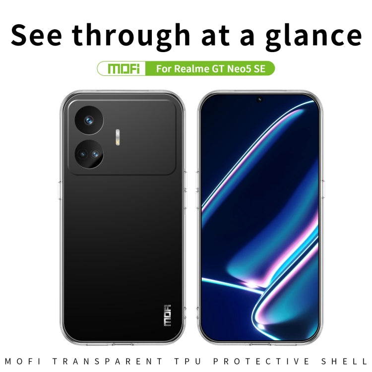 For Realme GT Neo5 SE MOFI Ming Series Ultra-thin TPU Phone Case(Transparent)