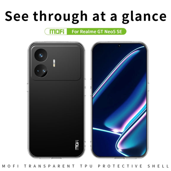 For Realme GT Neo5 SE MOFI Ming Series Ultra-thin TPU Phone Case(Transparent)