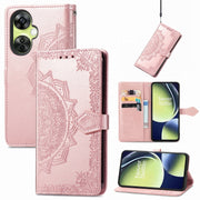 For OnePlus Nord CE 3 Lite Mandala Flower Embossed Leather Phone Case(Rose Gold)
