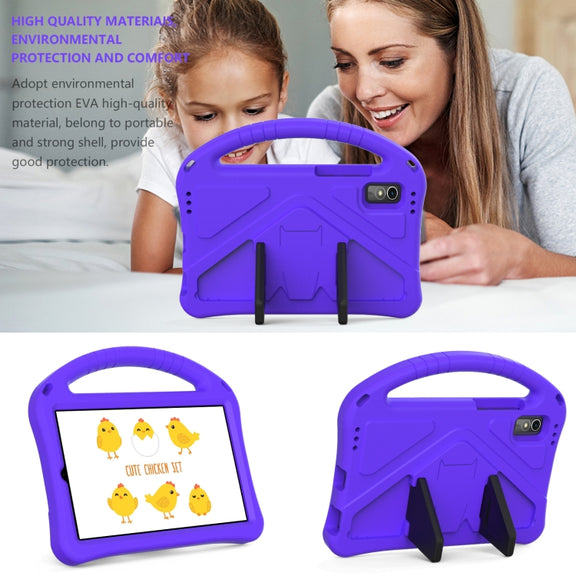For Lenovo Tab M9 TB-310FU 2023 EVA Shockproof Tablet Case with Holder(Purple)