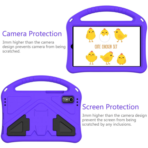 For Lenovo Tab M9 TB-310FU 2023 EVA Shockproof Tablet Case with Holder(Purple)