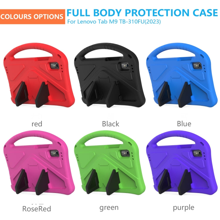 For Lenovo Tab M9 TB-310FU 2023 EVA Shockproof Tablet Case with Holder(Black)