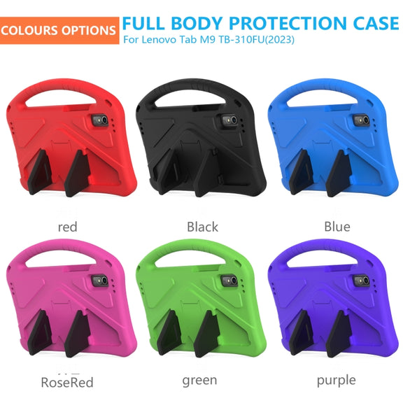 For Lenovo Tab M9 TB-310FU 2023 EVA Shockproof Tablet Case with Holder(Black)