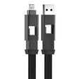 ENKAY ENK-CB134 4-in-1 60W USB-A / Type-C to 8 Pin / Type-C Nylon Braided Magnetic Fast Charging Data Cable, Cable Length:1.2m - Multifunction Cable by ENKAY | Online Shopping South Africa | PMC TechLife | Buy Now Pay Later Mobicred