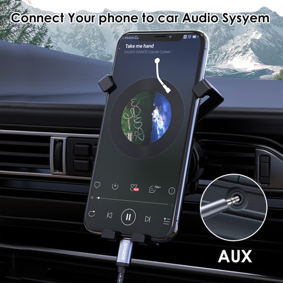 NORTHJO LTM03 8 Pin to 3.5mm Audio AUX Jack Cable, Length:1.5m