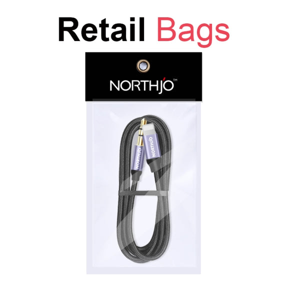 NORTHJO LTM03 8 Pin to 3.5mm Audio AUX Jack Cable, Length:1.5m