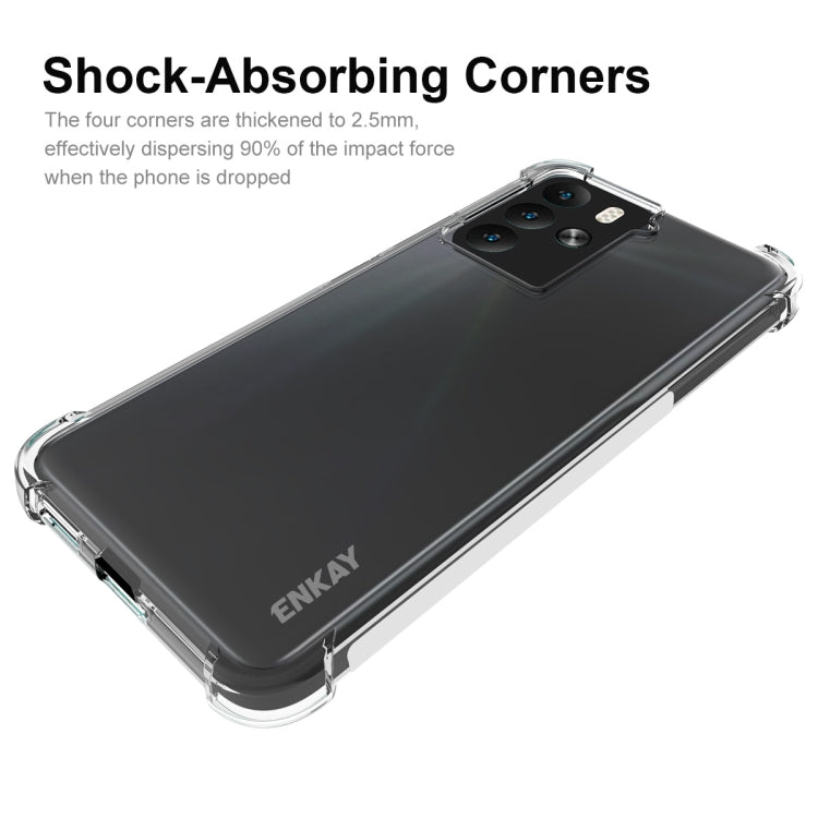 For HTC U23 ENKAY Hat-Prince Transparent TPU Shockproof Phone Case