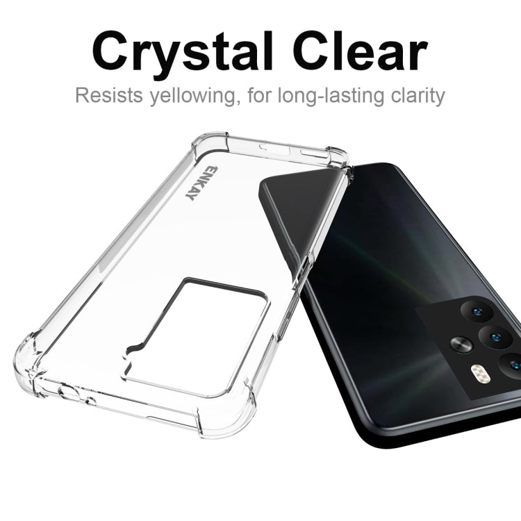For HTC U23 ENKAY Hat-Prince Transparent TPU Shockproof Phone Case