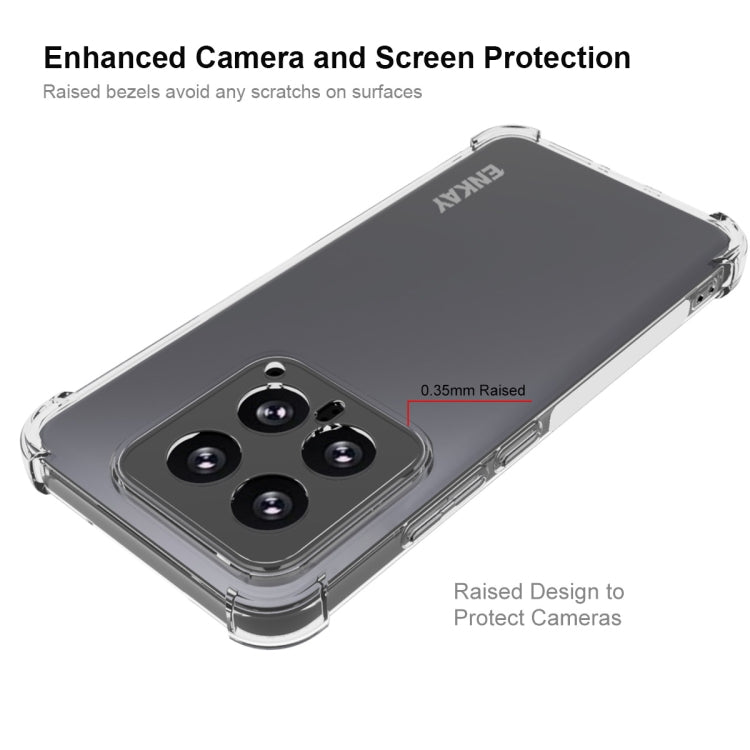 For Xiaomi 14 ENKAY Hat-Prince Transparent TPU Shockproof Phone Case