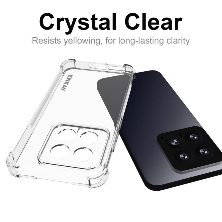 For Xiaomi 14 ENKAY Hat-Prince Transparent TPU Shockproof Phone Case