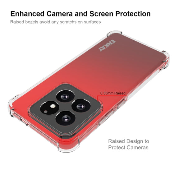 For Xiaomi 14 Pro ENKAY Hat-Prince Transparent TPU Shockproof Phone Case