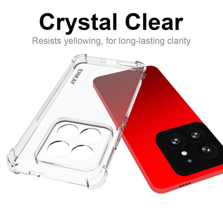 For Xiaomi 14 Pro ENKAY Hat-Prince Transparent TPU Shockproof Phone Case