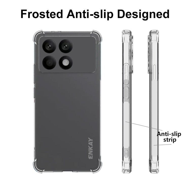 For Redmi K70 Pro ENKAY Hat-Prince Transparent TPU Shockproof Phone Case