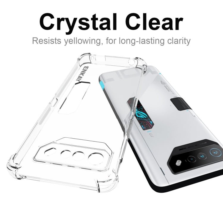 For Asus ROG Phone 7 Ultimate ENKAY Hat-Prince Transparent TPU Shockproof Phone Case