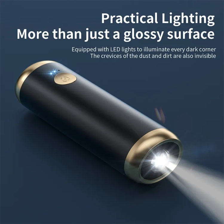 P9 Mini Portable Wireless Big Power Rechargeable Wet Dry Auto Car Vacuum Cleaner(Black)