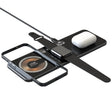 T06 Dual 15W Fast Charging Pad 3 in 1 Transparent Magnetic Phone Wireless Charger - Wireless Charger by PMC TechLife | Online Shopping South Africa | PMC TechLife | Buy Now Pay Later Mobicred
