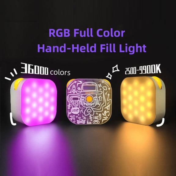 TV-6RGB Hand-Held TOFU 6W Fill Light Mini Portable RGB LED Video Light
