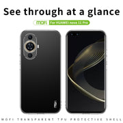 For Huawei nova 11 Pro MOFI Ming Series Transparent Ultra-thin TPU Phone Case