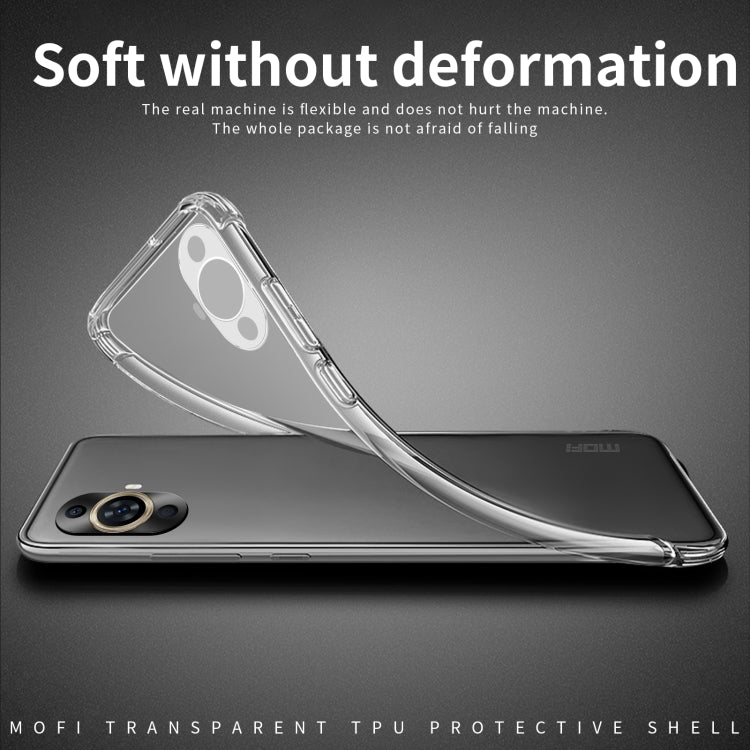 For Huawei nova 11 Pro MOFI Ming Series Transparent Ultra-thin TPU Phone Case