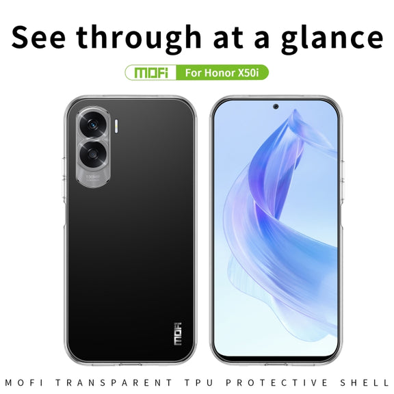 For Honor X50i MOFI Ming Series Transparent Ultra-thin TPU Phone Case