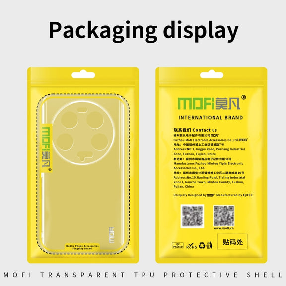 For Huawei nova 11 4G MOFI Ming Series Transparent Ultra-thin TPU Phone Case