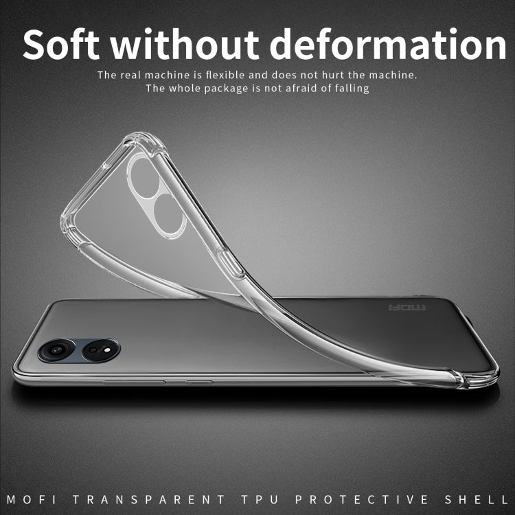 For OPPO A1 5G MOFI Ming Series Ultra-thin TPU Phone Case(Transparent)