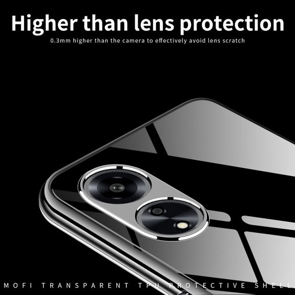 For OPPO A1 5G MOFI Ming Series Ultra-thin TPU Phone Case(Transparent)