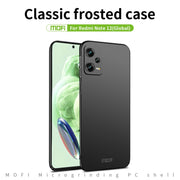For Xiaomi Redmi Note 12 5G Global MOFI Micro-Frosted PC Ultra-thin Hard Phone Case(Black)