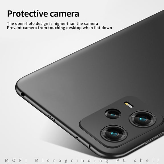 For Xiaomi Redmi Note 12 Pro 5G Global MOFI Micro-Frosted PC Ultra-thin Hard Phone Case(Black)