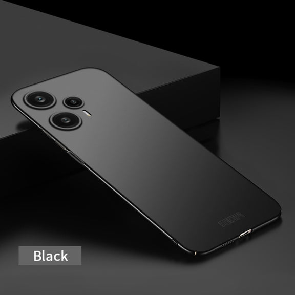 For?Redmi Note 12 Turbo 5G MOFI Micro-Frosted PC Ultra-thin Hard Phone Case(Black)