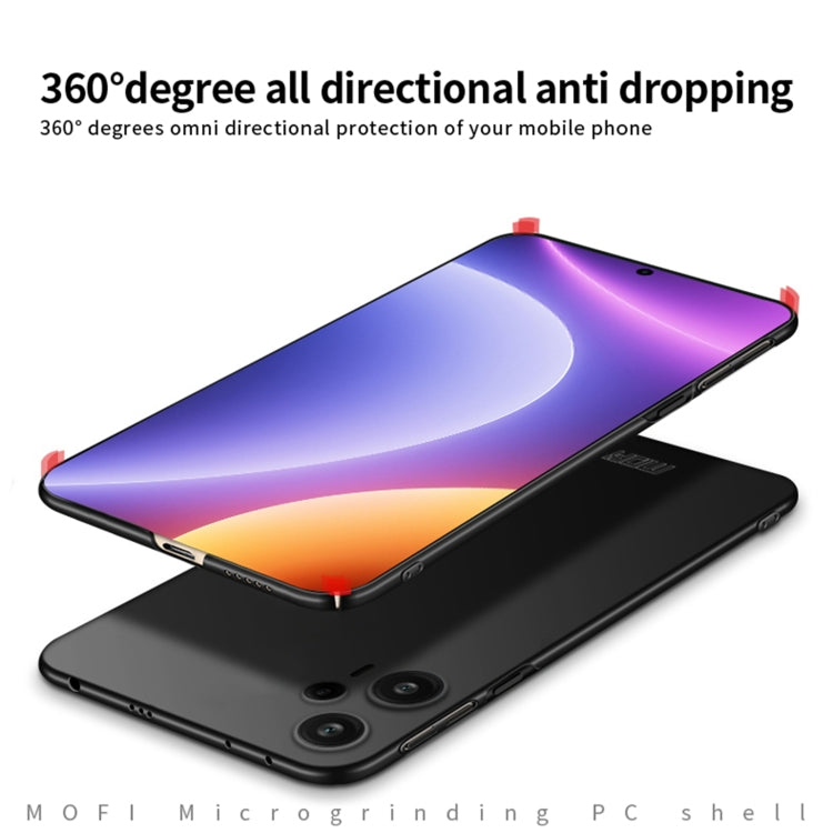 For Xiaomi Redmi Note 12 Turbo 5G MOFI Micro-Frosted PC Ultra-thin Hard Phone Case(Blue)