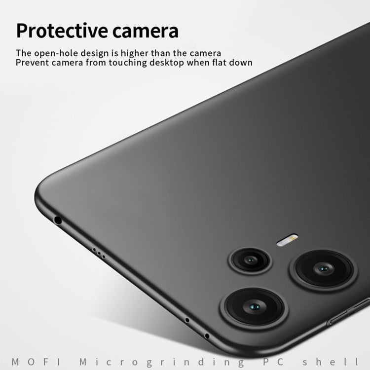 For Xiaomi Redmi Note 12 Turbo 5G MOFI Micro-Frosted PC Ultra-thin Hard Phone Case(Blue)