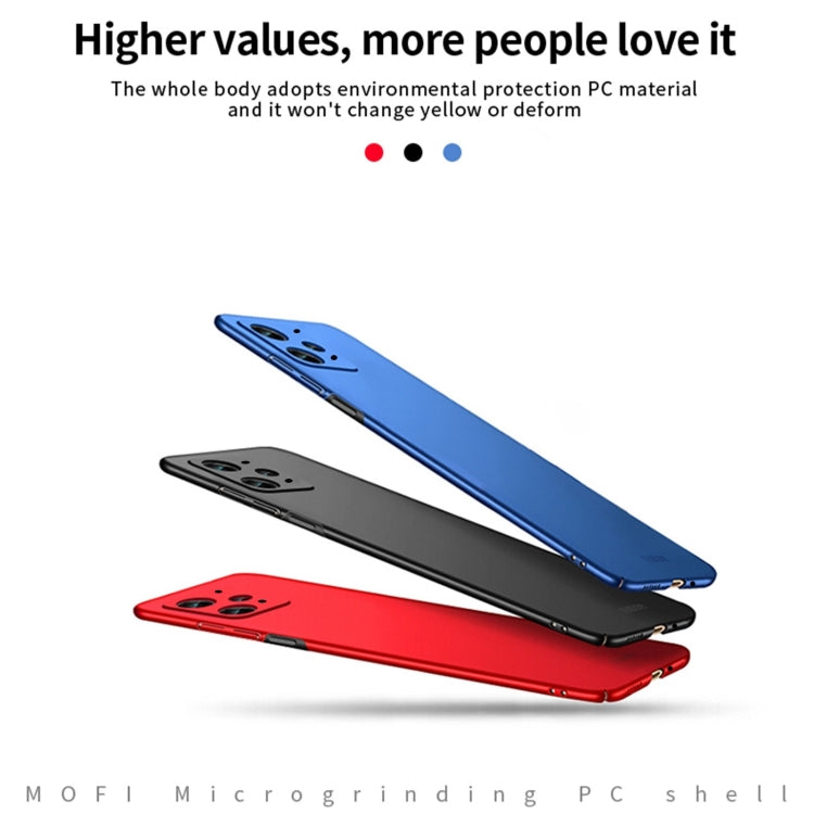 For Xiaomi Redmi Note 12S MOFI Micro-Frosted PC Ultra-thin Hard Phone Case(Black)