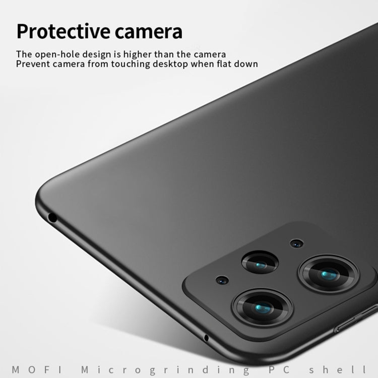 For Xiaomi Redmi Note 12S MOFI Micro-Frosted PC Ultra-thin Hard Phone Case(Black)