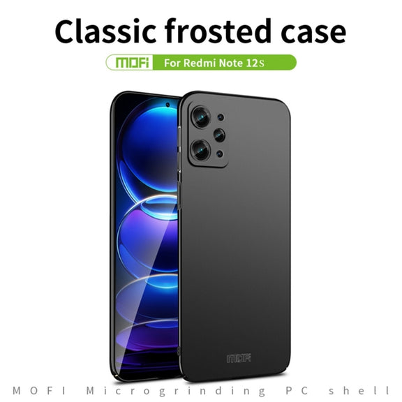 For Xiaomi Redmi Note 12S MOFI Micro-Frosted PC Ultra-thin Hard Phone Case(Blue)