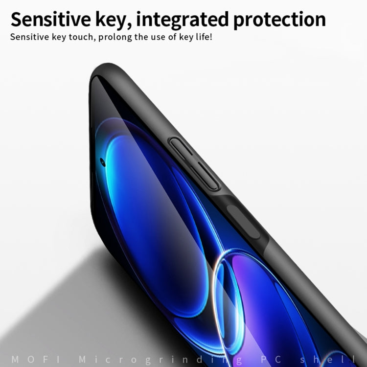 For Xiaomi Redmi Note 12S MOFI Micro-Frosted PC Ultra-thin Hard Phone Case(Blue)
