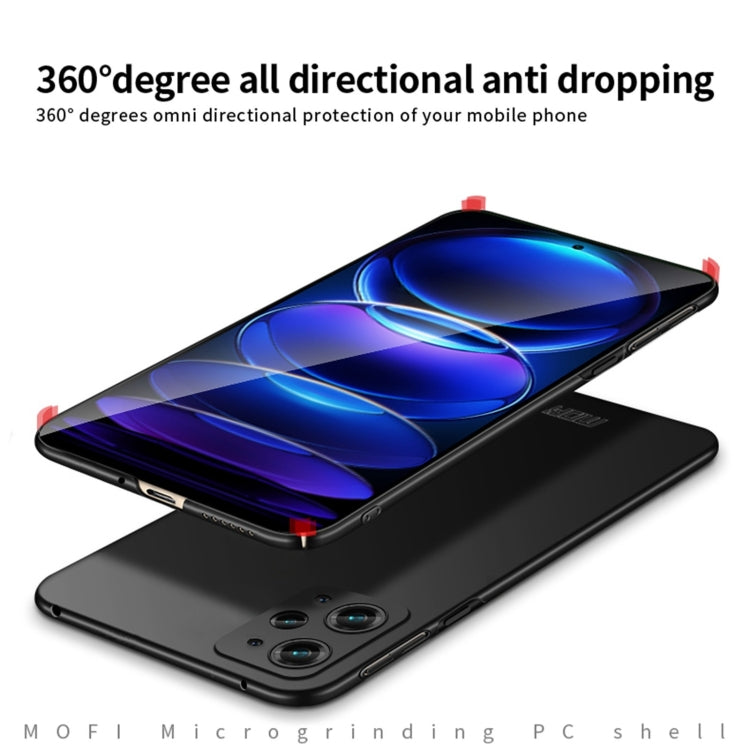 For Xiaomi Redmi Note 12S MOFI Micro-Frosted PC Ultra-thin Hard Phone Case(Red)
