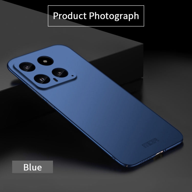 For Xiaomi 14 MOFI Micro-Frosted PC Ultra-thin Hard Phone Case(Blue)