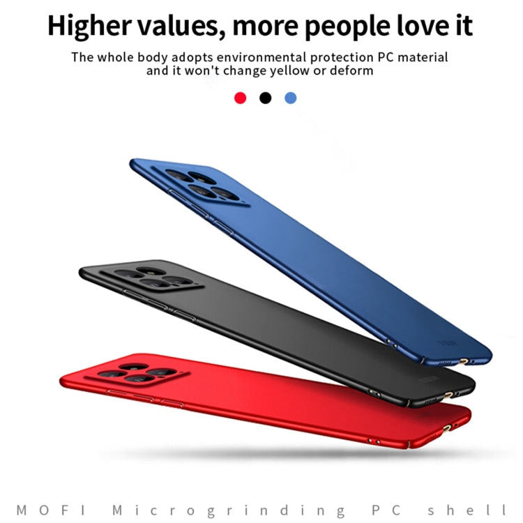 For Xiaomi 14 MOFI Micro-Frosted PC Ultra-thin Hard Phone Case(Blue)