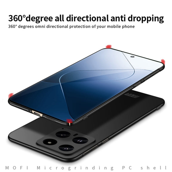 For Xiaomi 14 MOFI Micro-Frosted PC Ultra-thin Hard Phone Case(Blue)