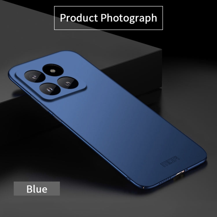 For Xiaomi 14 Pro MOFI Micro-Frosted PC Ultra-thin Hard Phone Case(Blue)