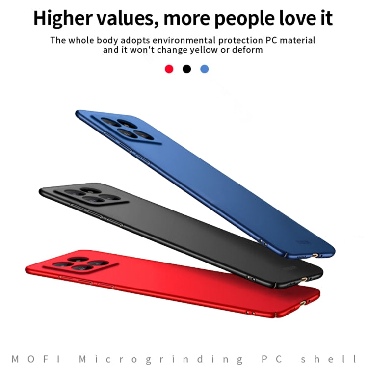 For Xiaomi 14 Pro MOFI Micro-Frosted PC Ultra-thin Hard Phone Case(Red)