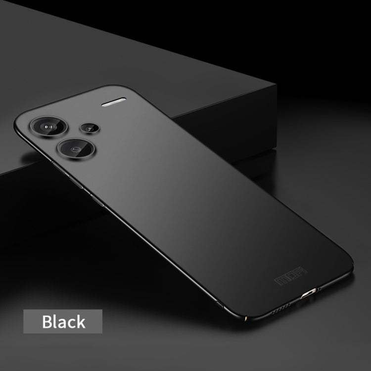 For Xiaomi Redmi Note 13 Pro+ MOFI Micro-Frosted PC Ultra-thin Hard Phone Case(Black)