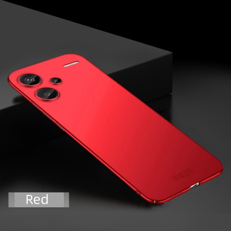 For Redmi Note 13 Pro+ MOFI Micro-Frosted PC Ultra-thin Hard Phone Case(Red)