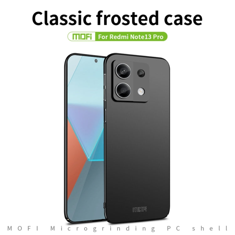 For Redmi Note 13 Pro 5G MOFI Micro-Frosted PC Ultra-thin Hard Phone Case(Blue)